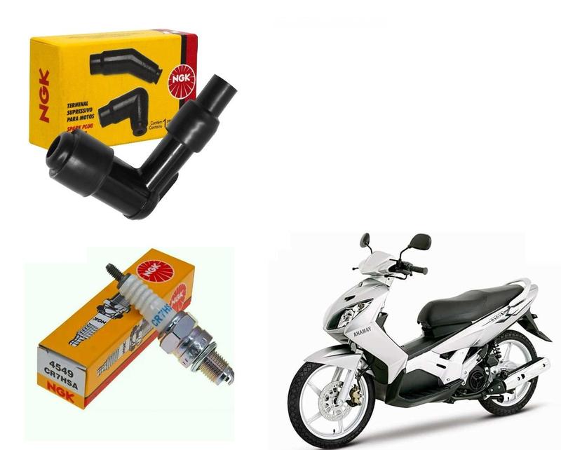 Kit Cachimbo + Vela Ngk Ybr 125 Factor 125 Neo 115 Ano 2000 Até